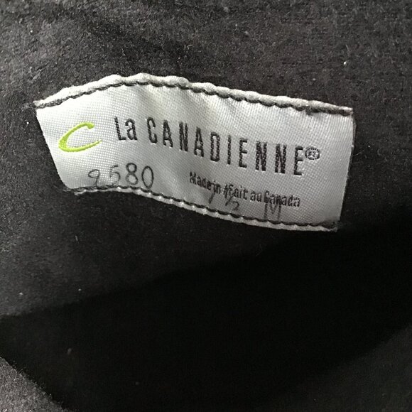 La CANADIENNE Brown Suede Ankle Boots Size 7.5 M - Picture 10 of 13